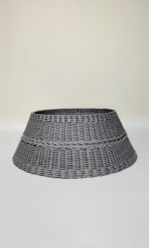 Корзинка по ёлку для декорирования подставки диаметр 65-75 см серая