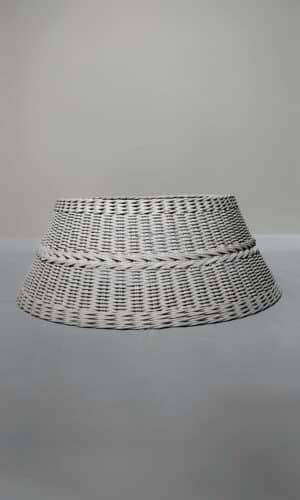 Корзинка по ёлку для декорирования подставки диаметр 65-75 см белая