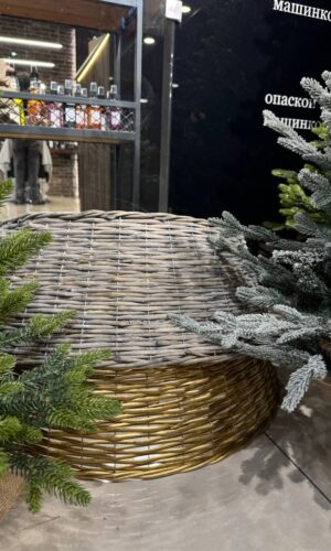 Корзина натуральный ротанг 80 диметр